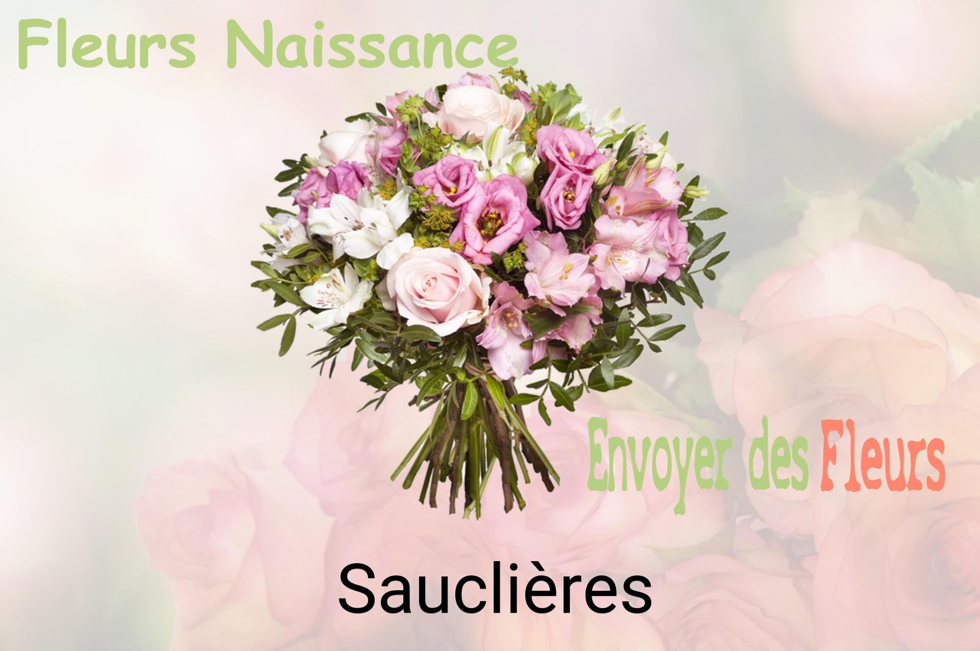 Bouquet de fleurs de naissance livré à Sauclières
